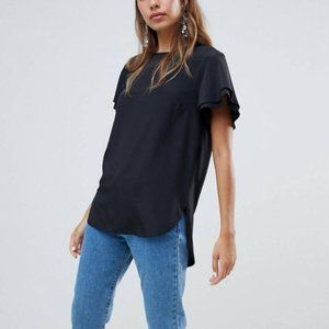 New Look Silky Black Tee